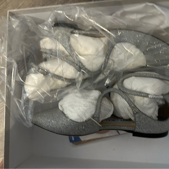 Jimmy Choo NWT LANCER glittered ballet flat shoes - Picture 4 of 7